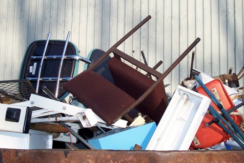 Skip delivery at a residential site in Stockwell